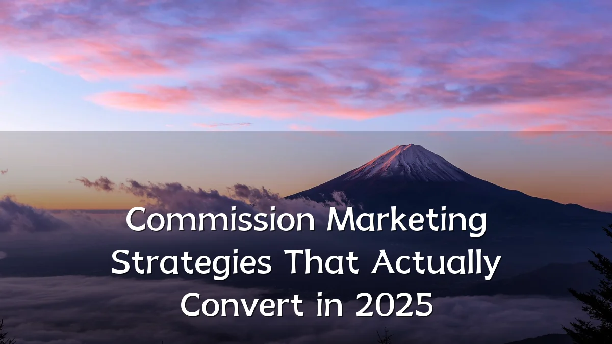 Commission Marketing Strategies That Actually Convert in 2025
