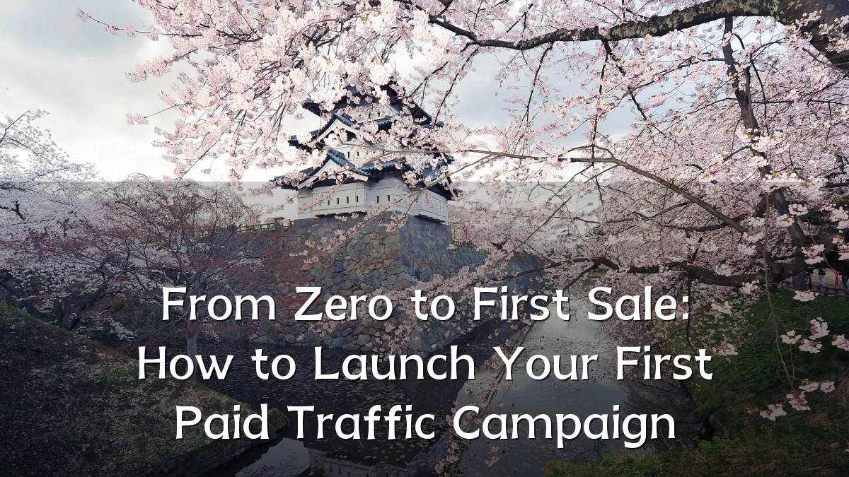 From Zero to First Sale: How to Launch Your First Paid Traffic Campaign