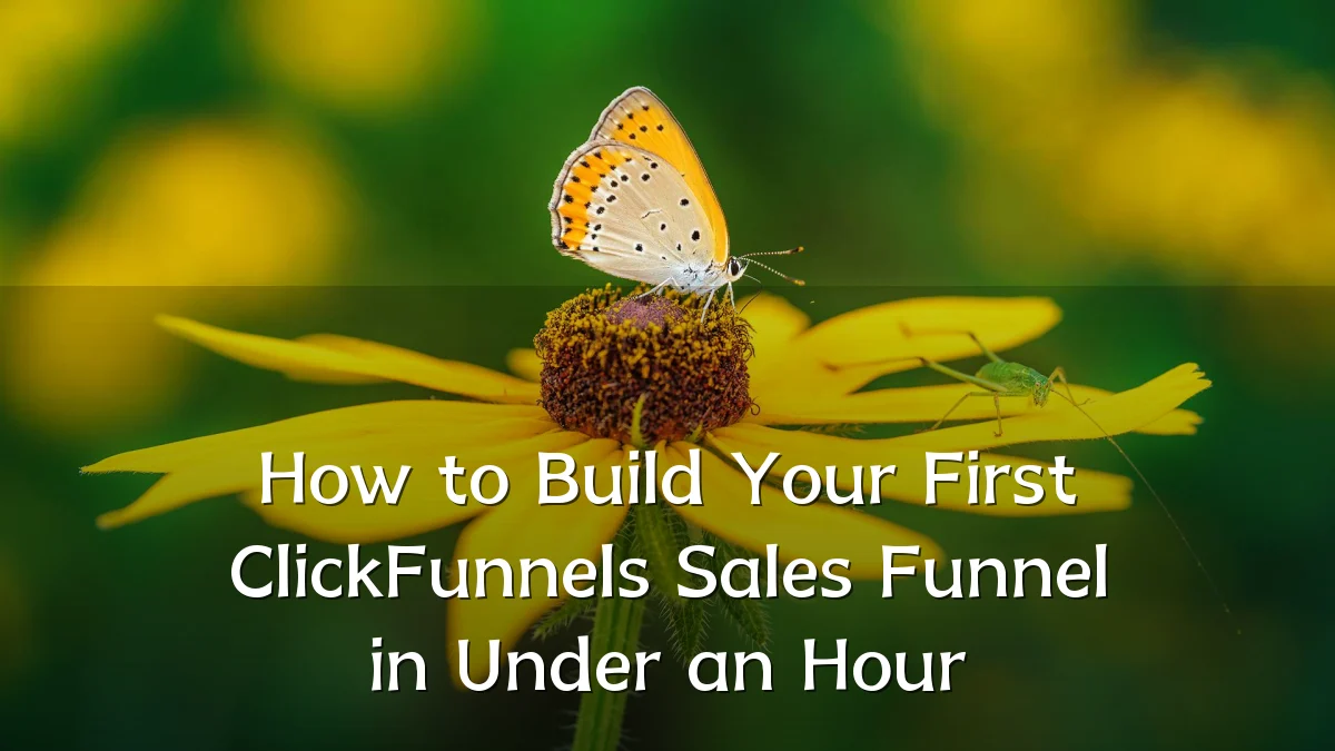 How to Build Your First ClickFunnels Sales Funnel in Under an Hour