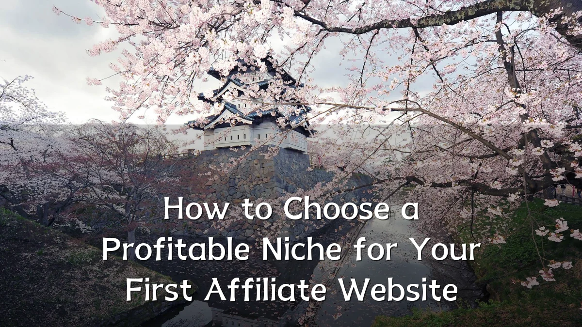 How to Choose a Profitable Niche for Your First Affiliate Website