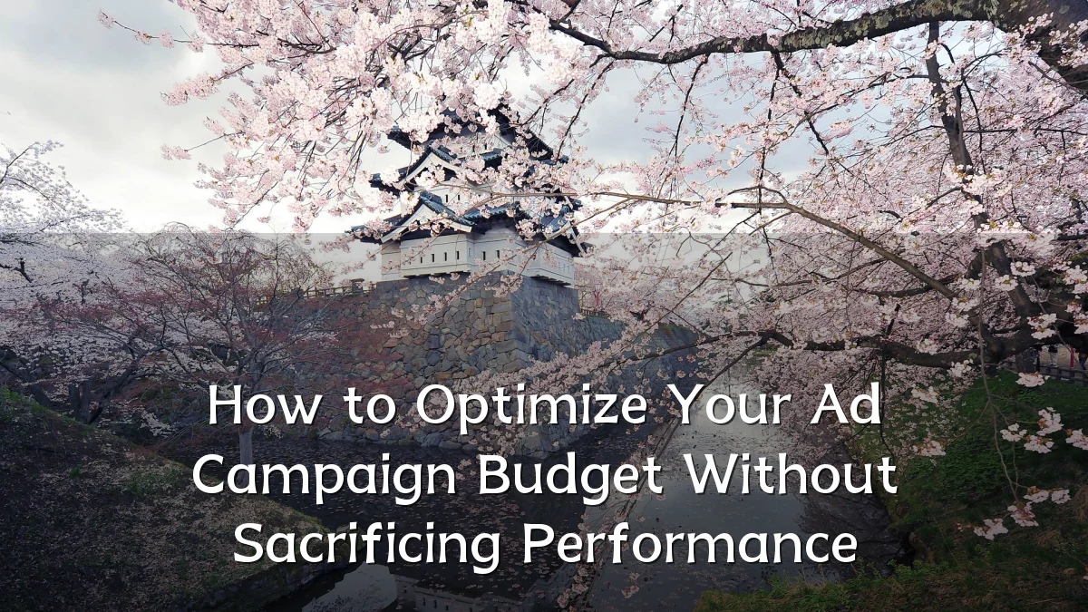 How to Optimize Your Ad Campaign Budget Without Sacrificing Performance